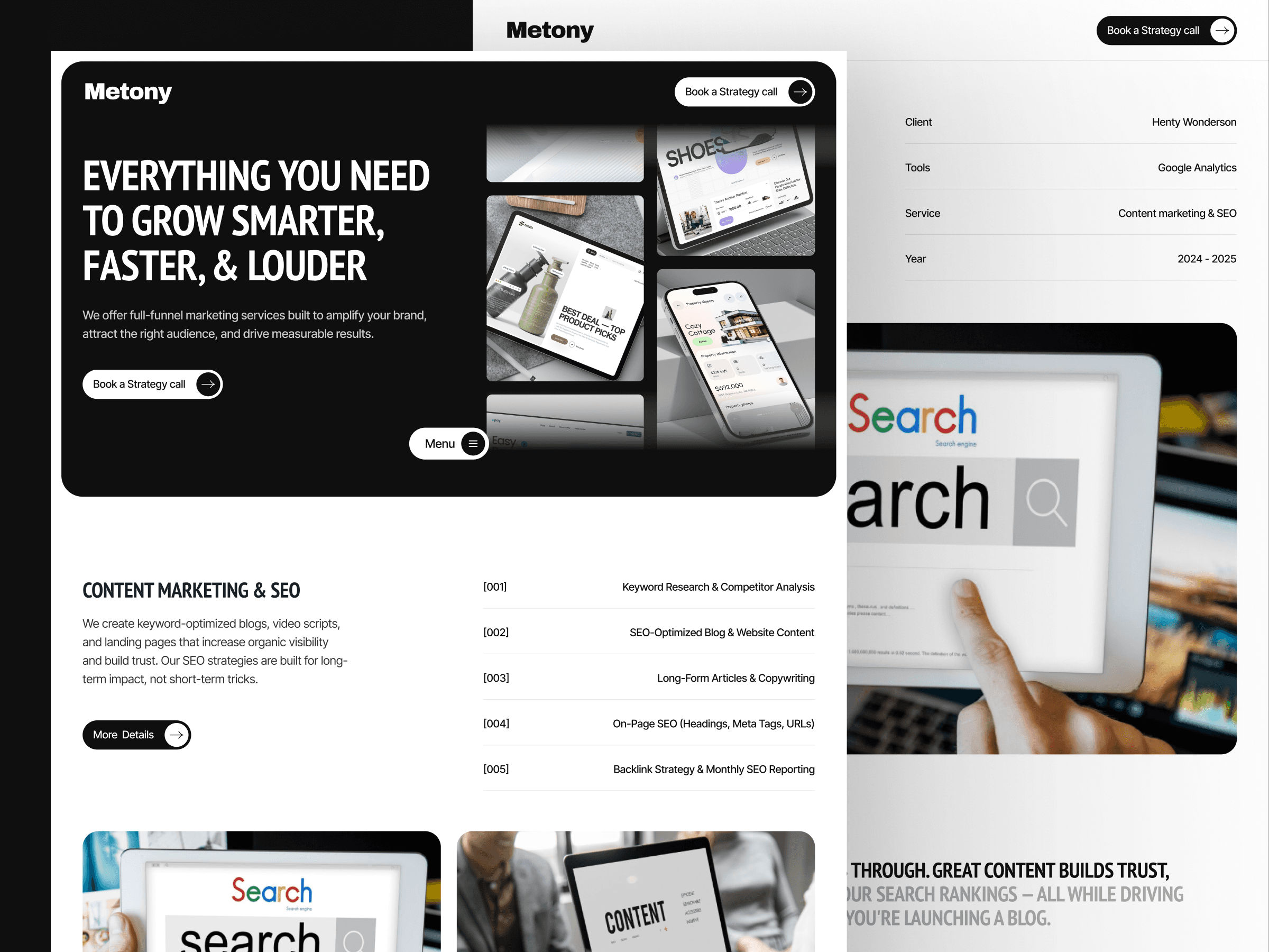 framer agency template