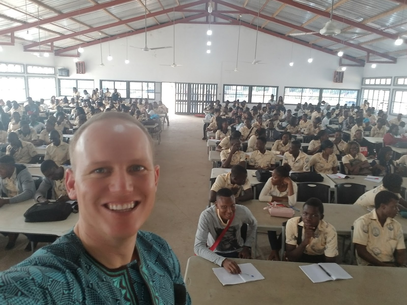 Draper speaking to over 1,000 VELI students on business and entrepreneurship.