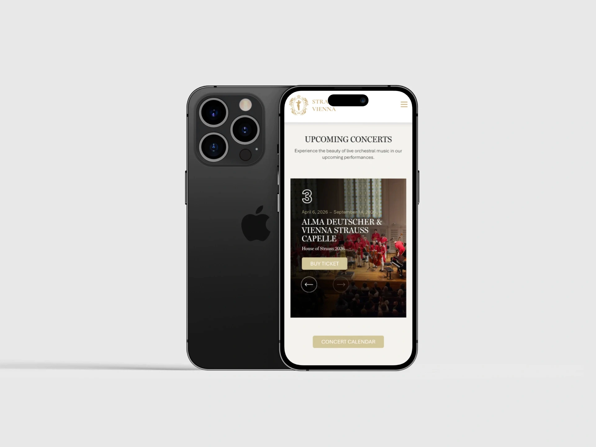 Strauss Capelle Vienna Website Development by Sareen Masri