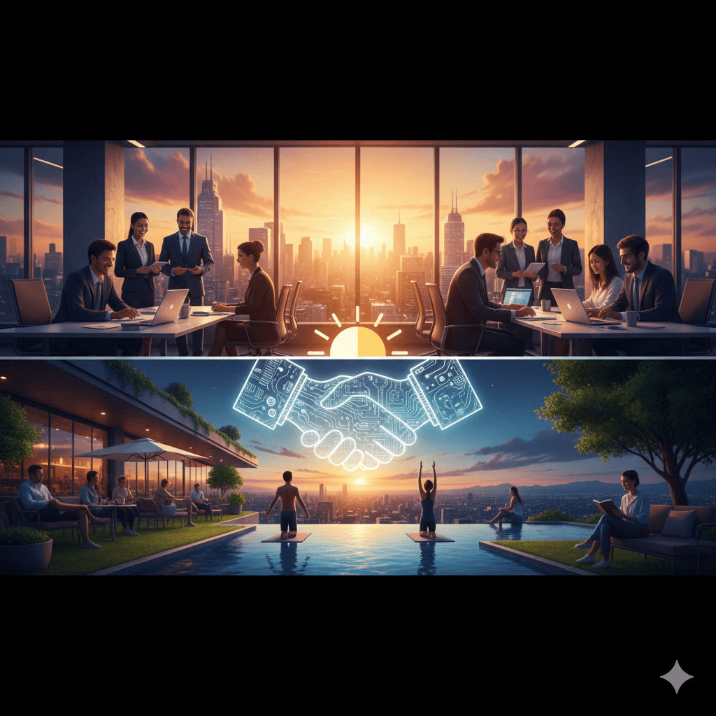 Work-life balance concept showing premium offices and leisure zones in Sector 37 Gurugram