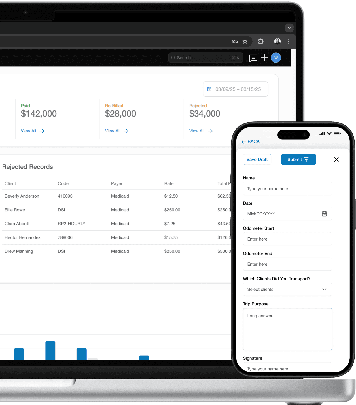 Billing and transportation form software.