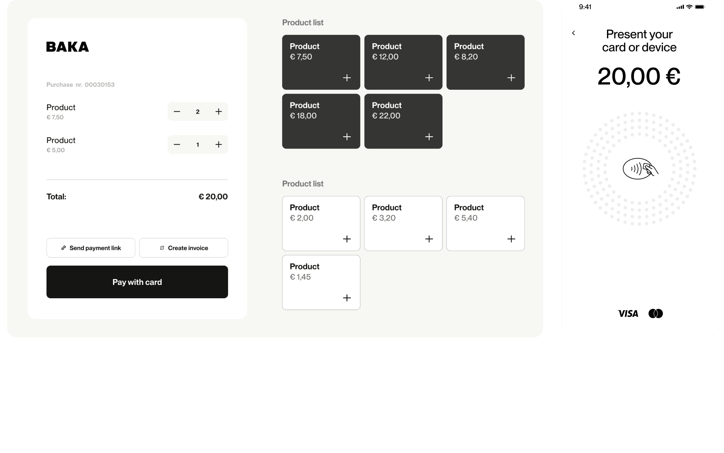 POS system sending a payment to a Vibrant payment terminal