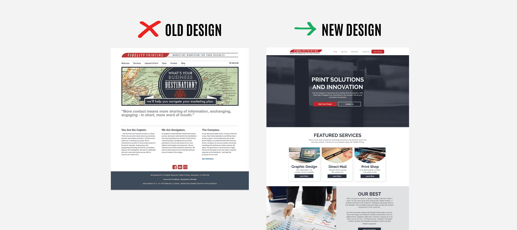 Old Design vs New Design