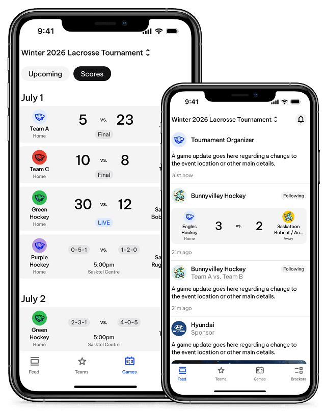 TeamLinkt's Tournament App Scores