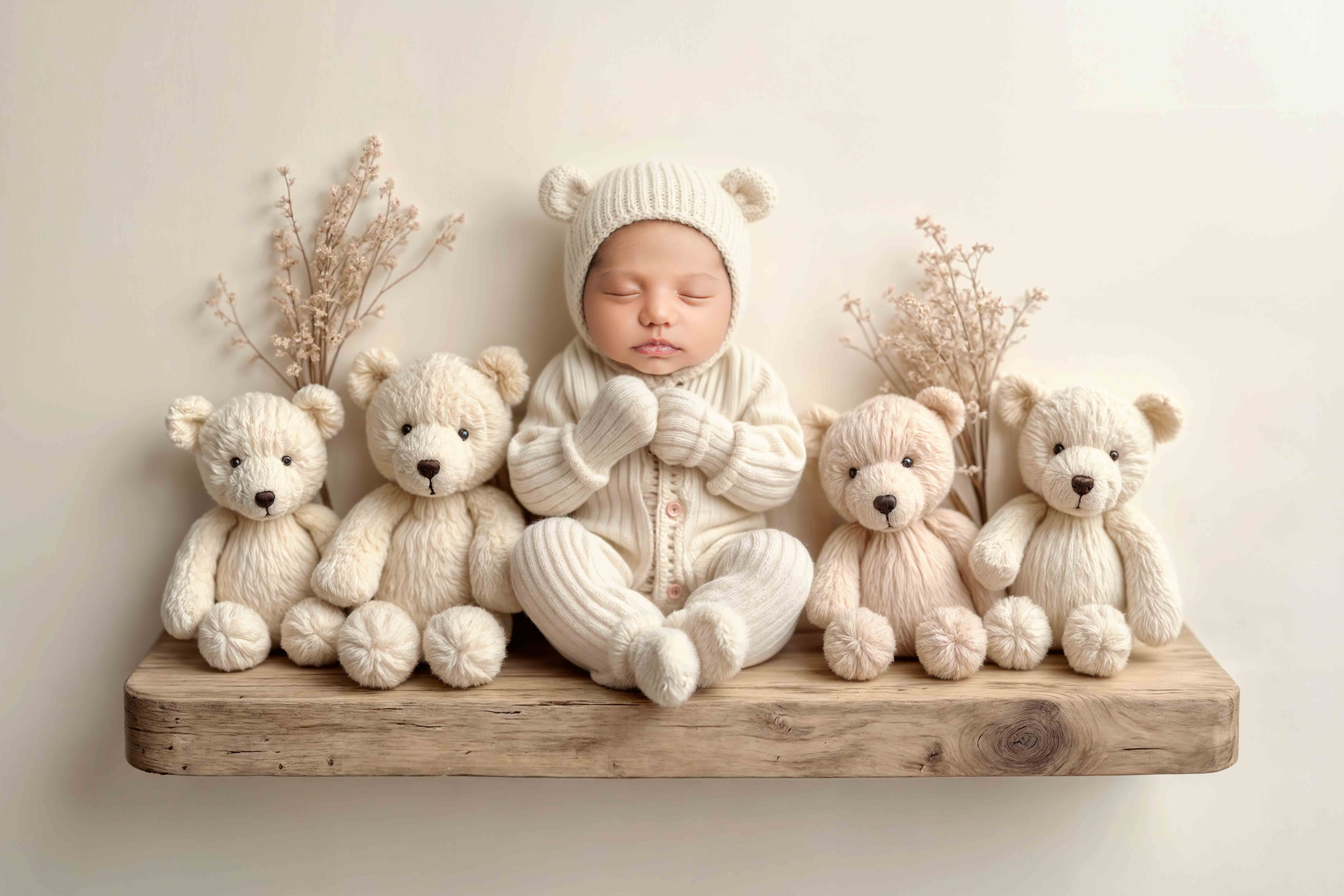 Expecting mom getting ready for maternity photoshoot — choosing dresses and preparing in Bloom N’ Baby Studio.