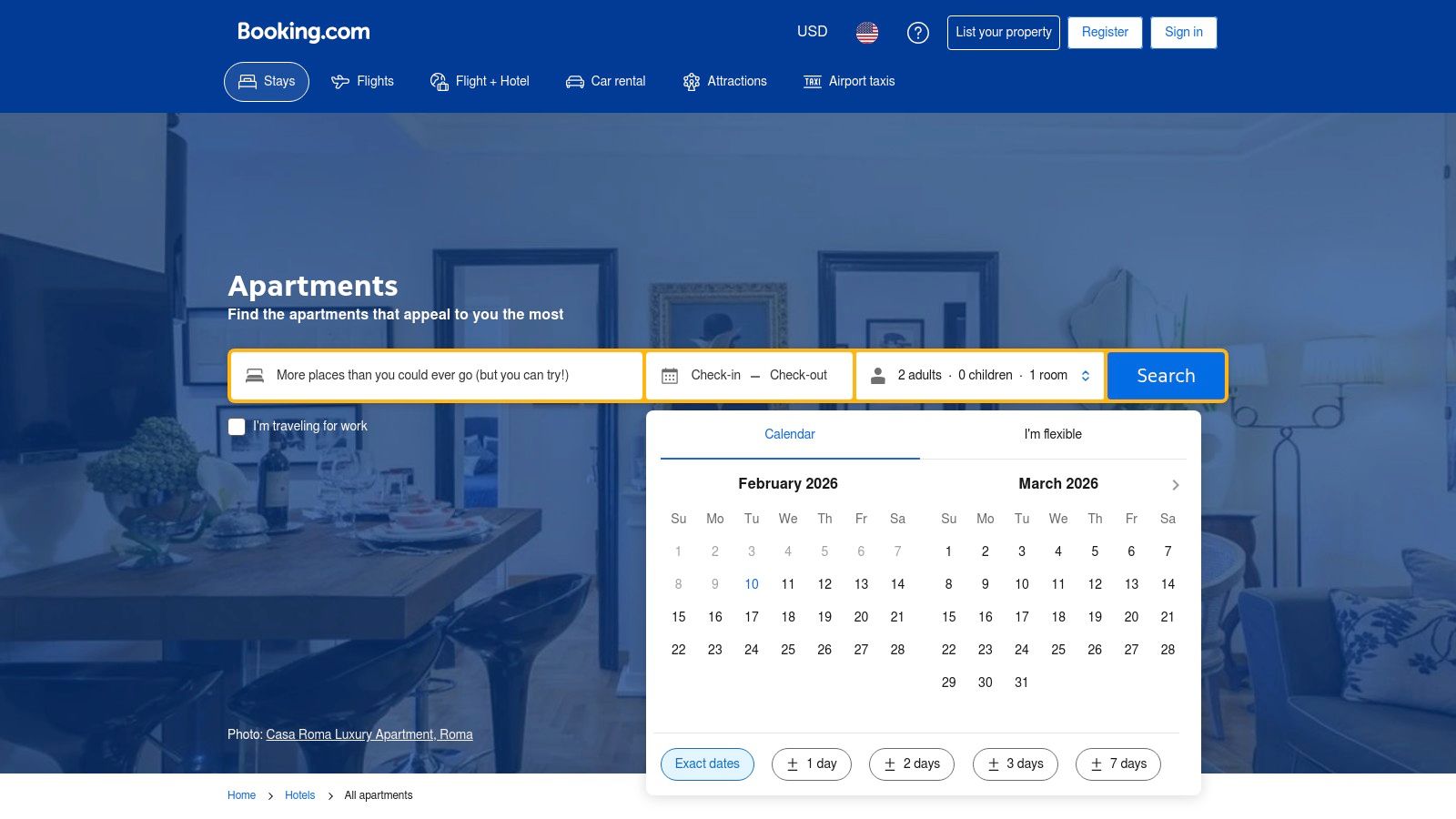 Booking.com (Apartments, Homes & Vacation Rentals)