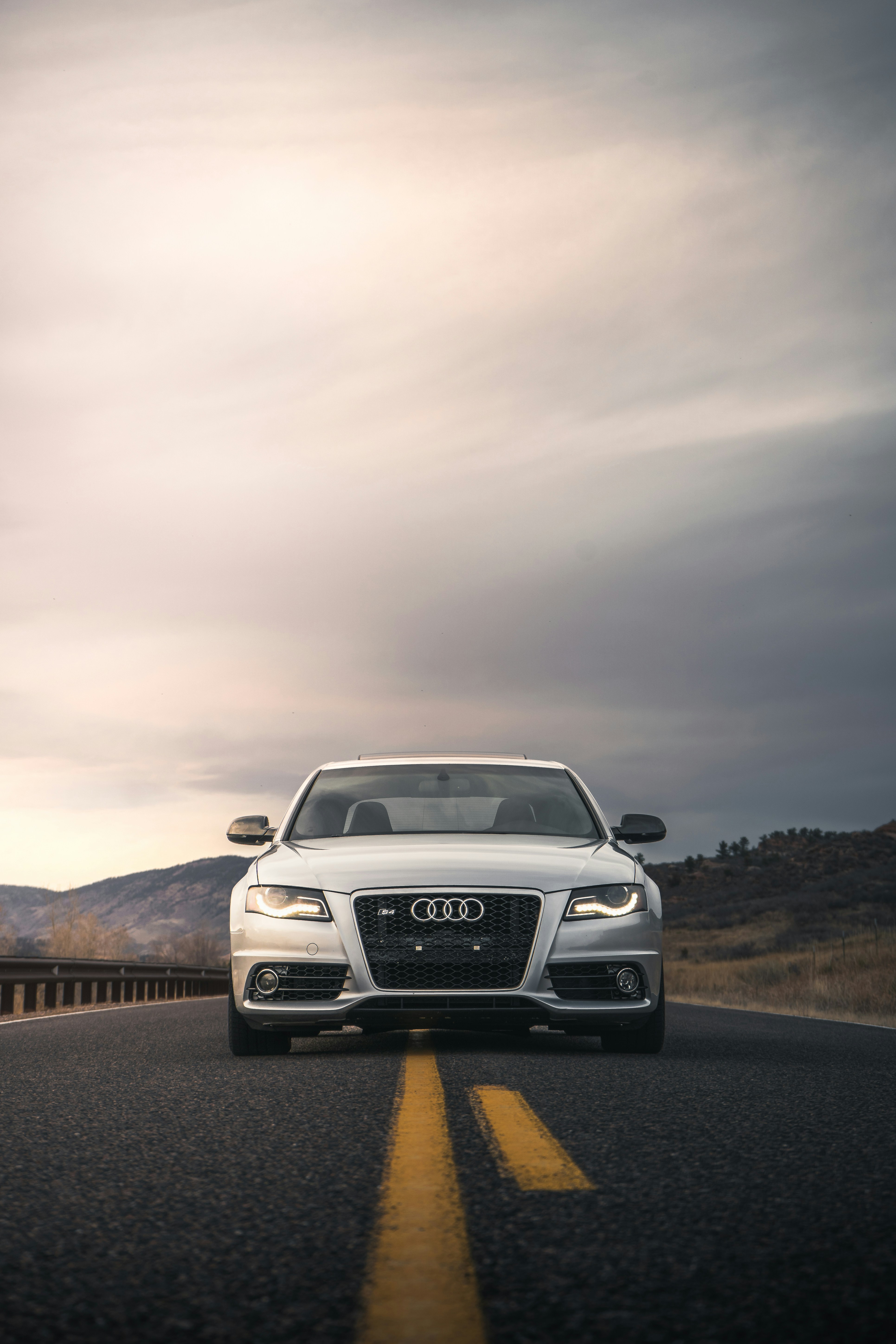 a audi car on a road
