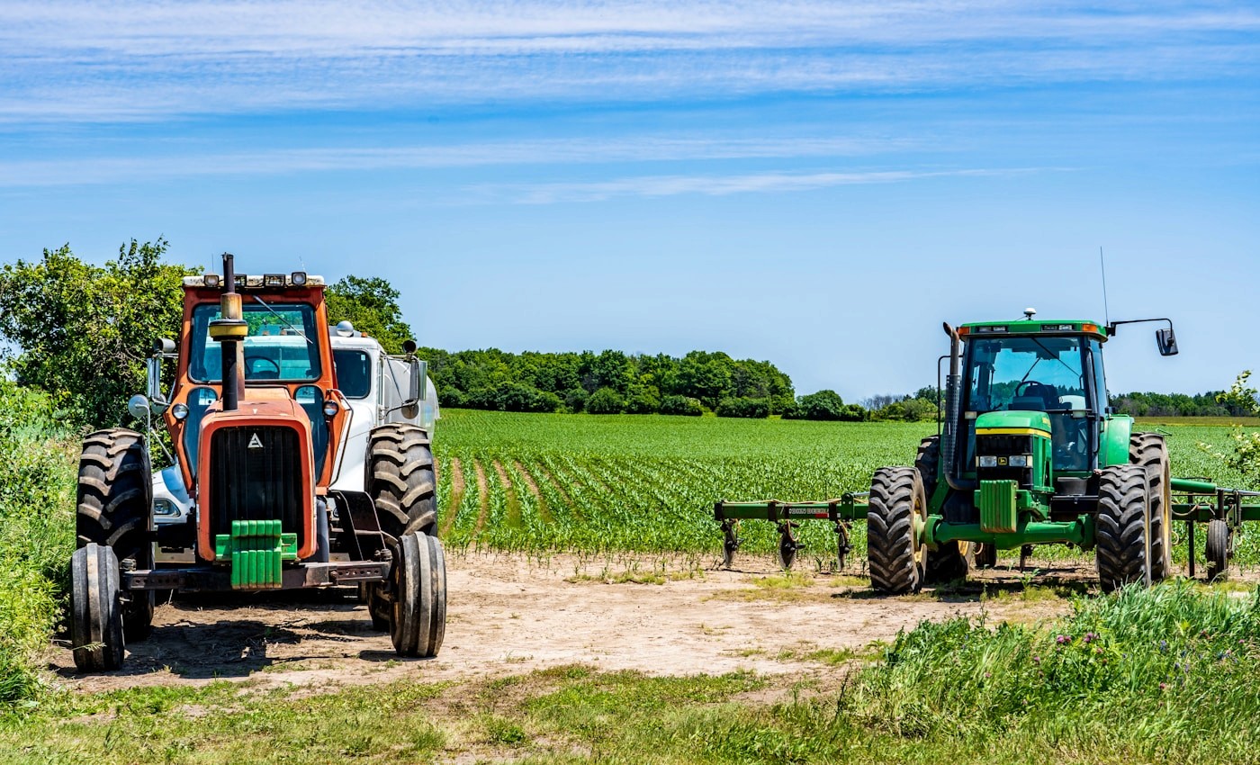 Tractors ready for field work