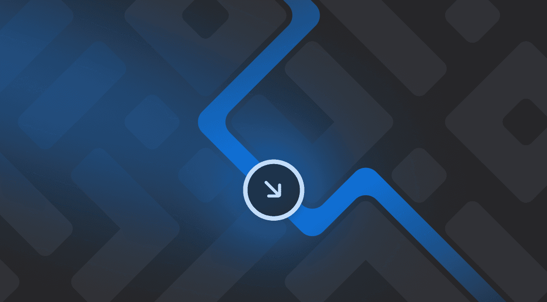 Abstract image showing an icon navigating a confusing landscape.