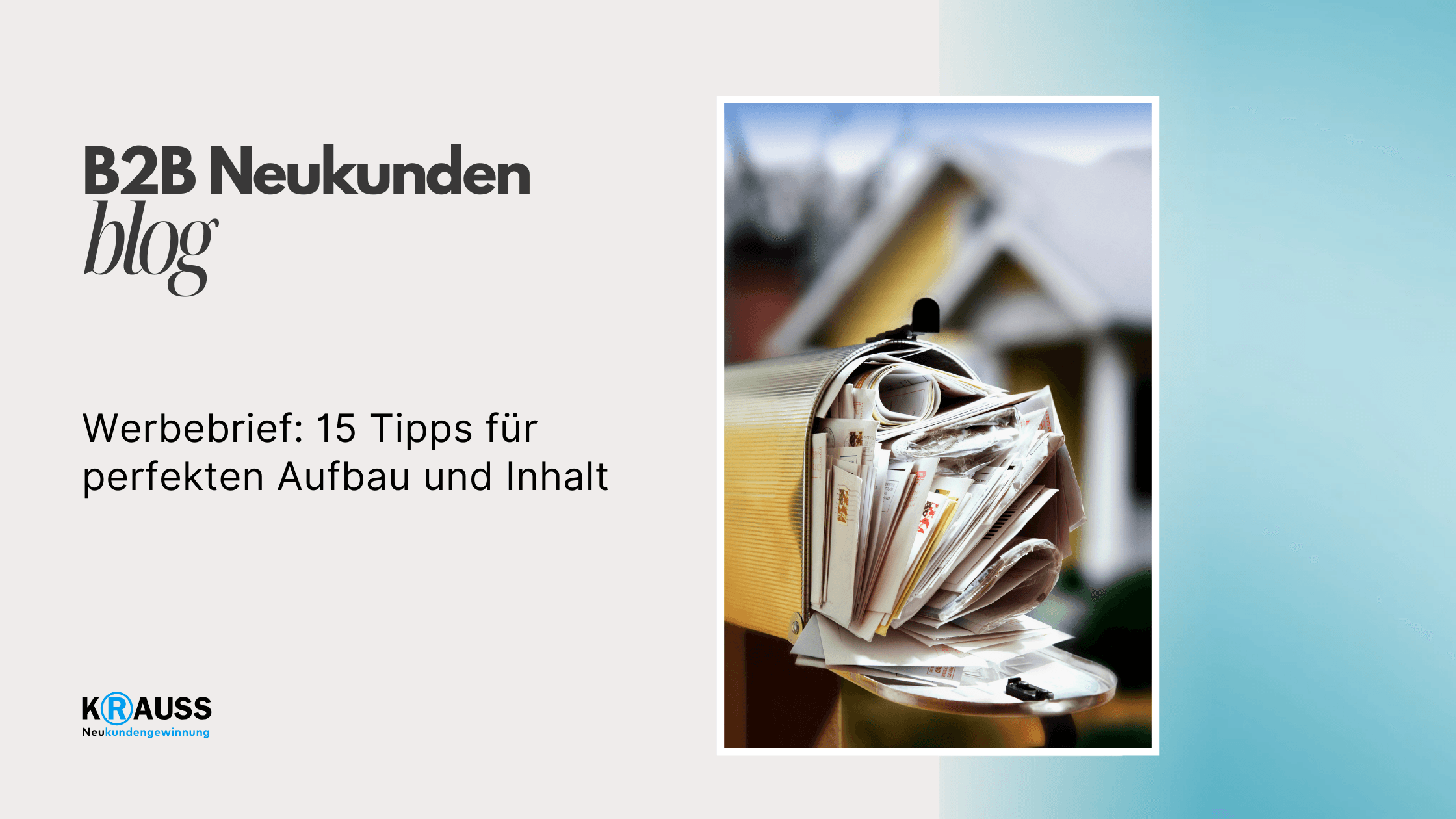 Werbebrief 15 Tipps für perfekten Aufbau und Inhalt