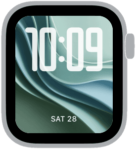 wind lines Apple Watch face preview 2 featuring abstract, gradient, modern, and spring.
