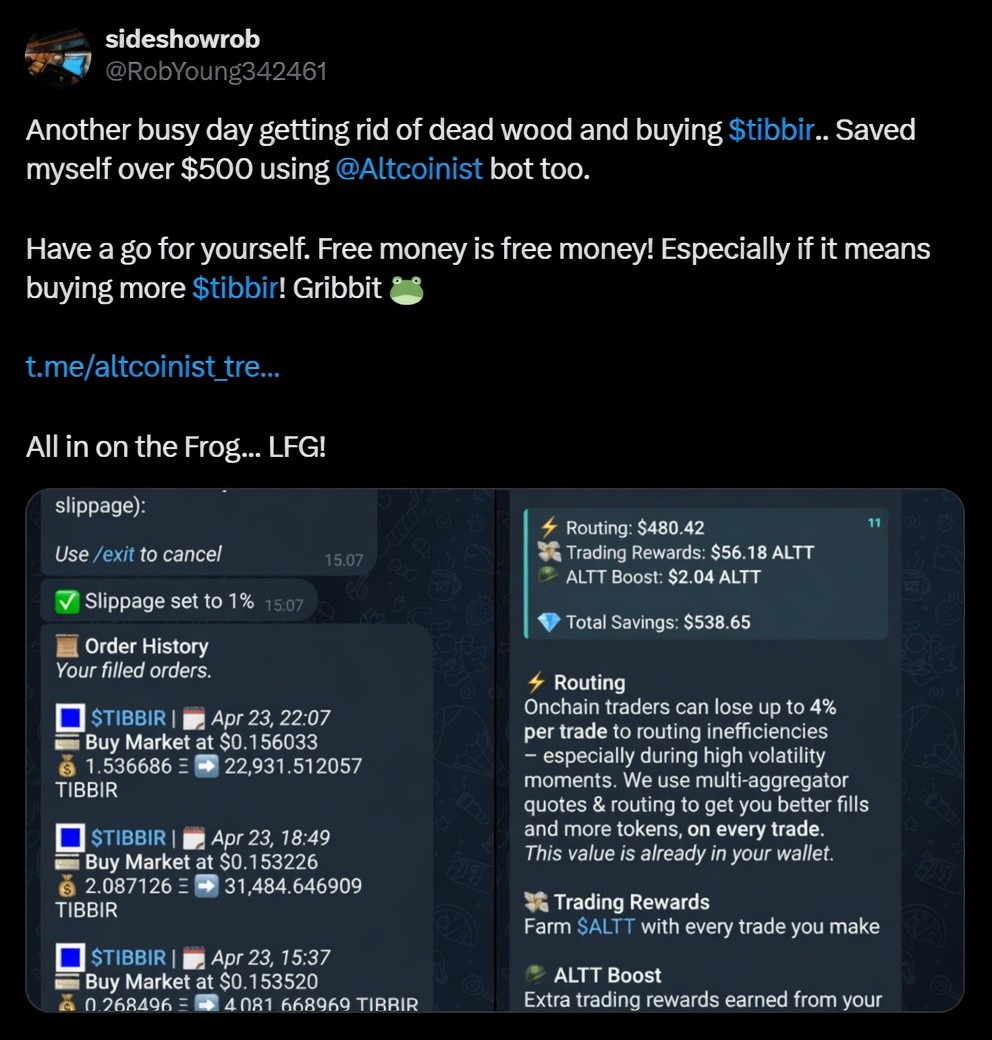 Twitter testimonial screenshot