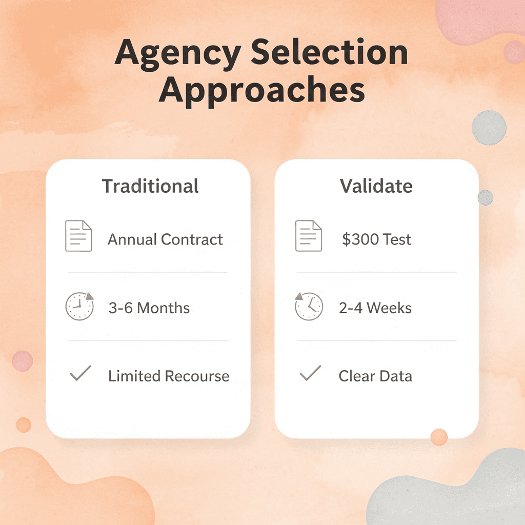  Comparison chart showing traditional vs validate program approaches
