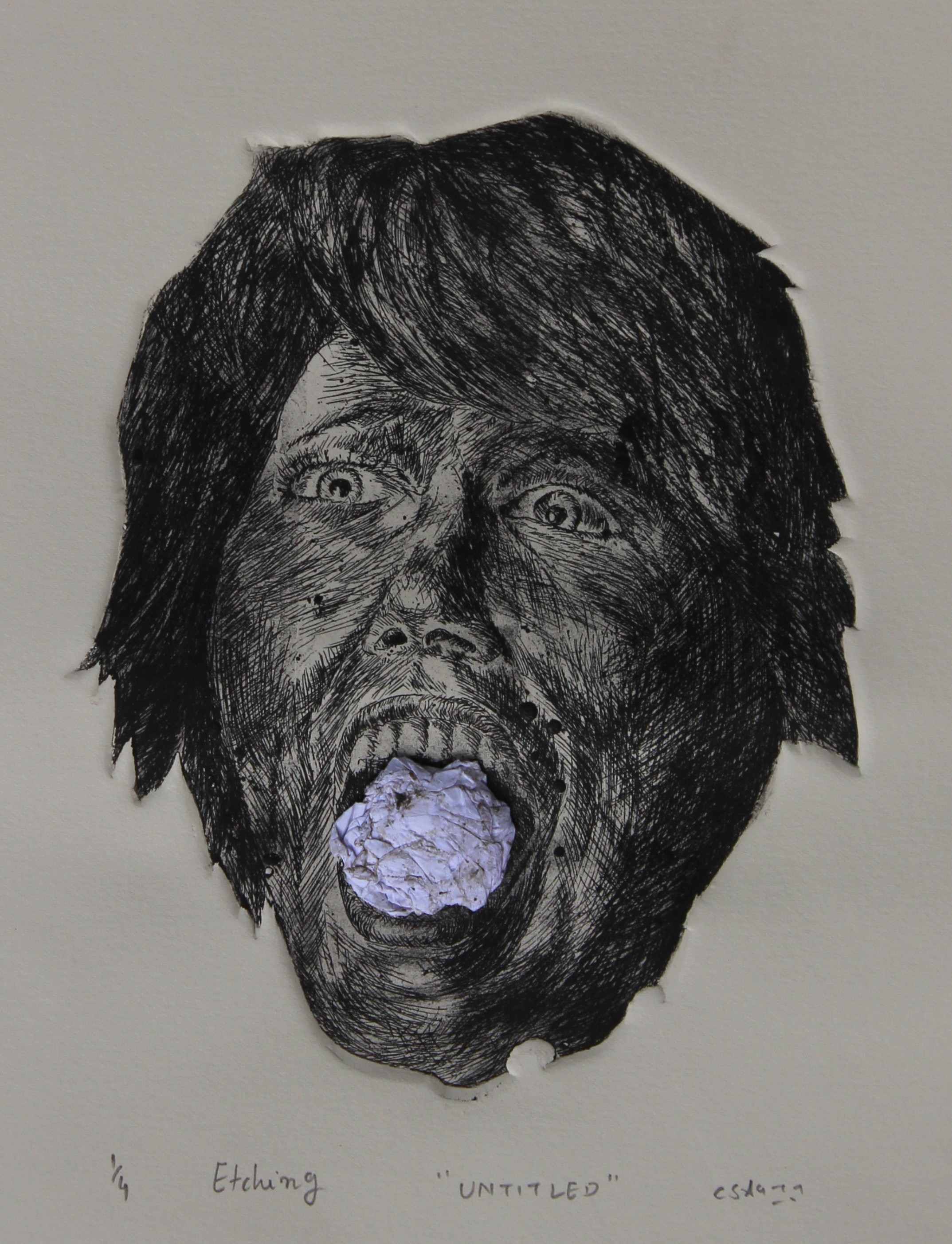 herd of sheep on road painting