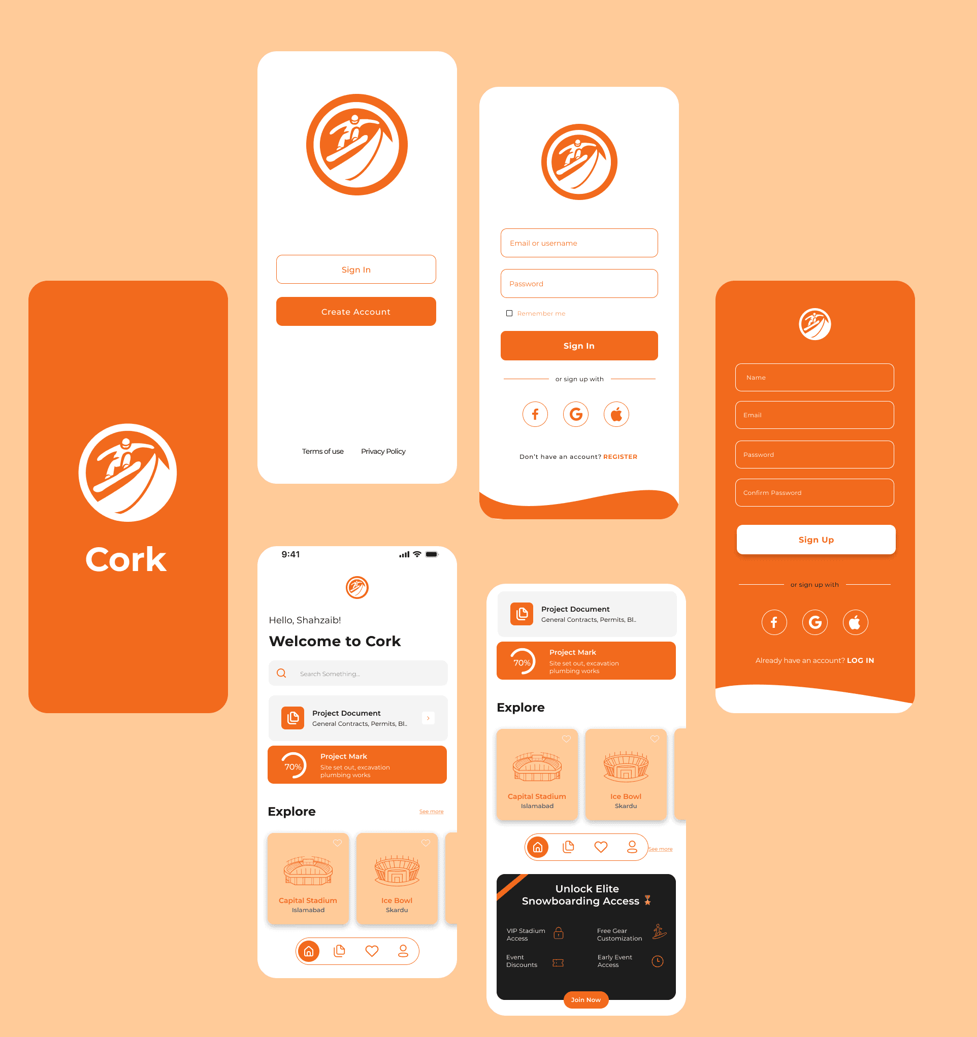 Example work of framer development