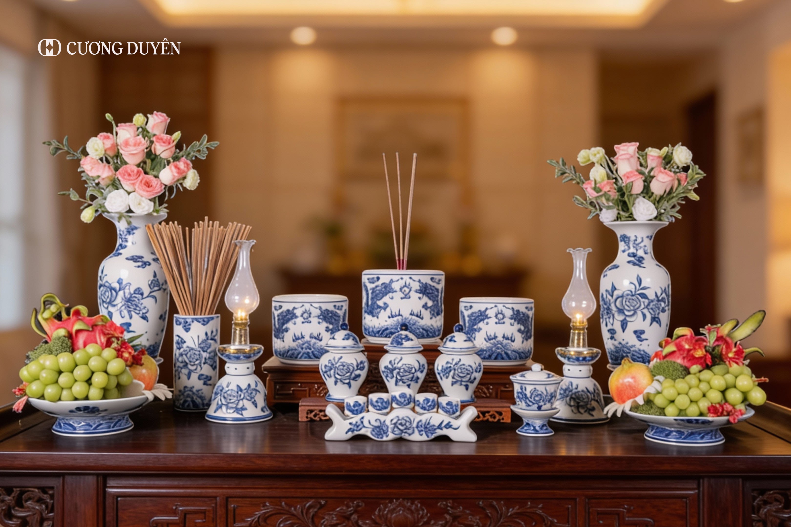 bộ đồ thờ gia tiên đầy đủ gồm những gì