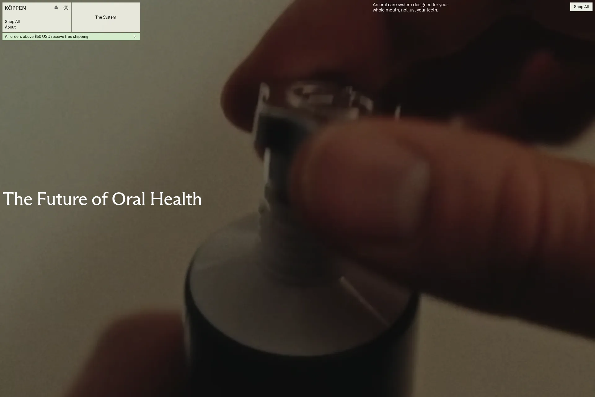 Screenshot of KÖPPEN website