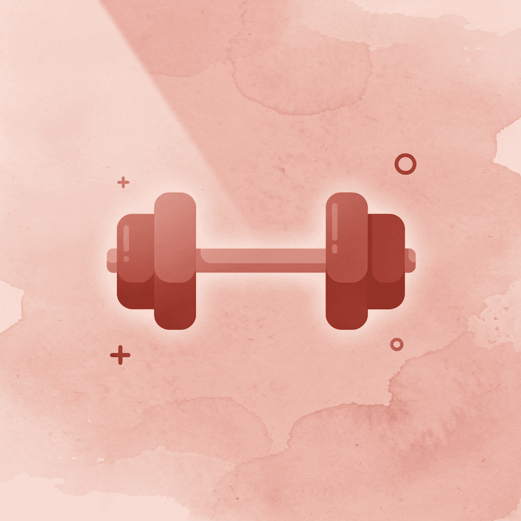 Dumbbell icon representing strength training workout