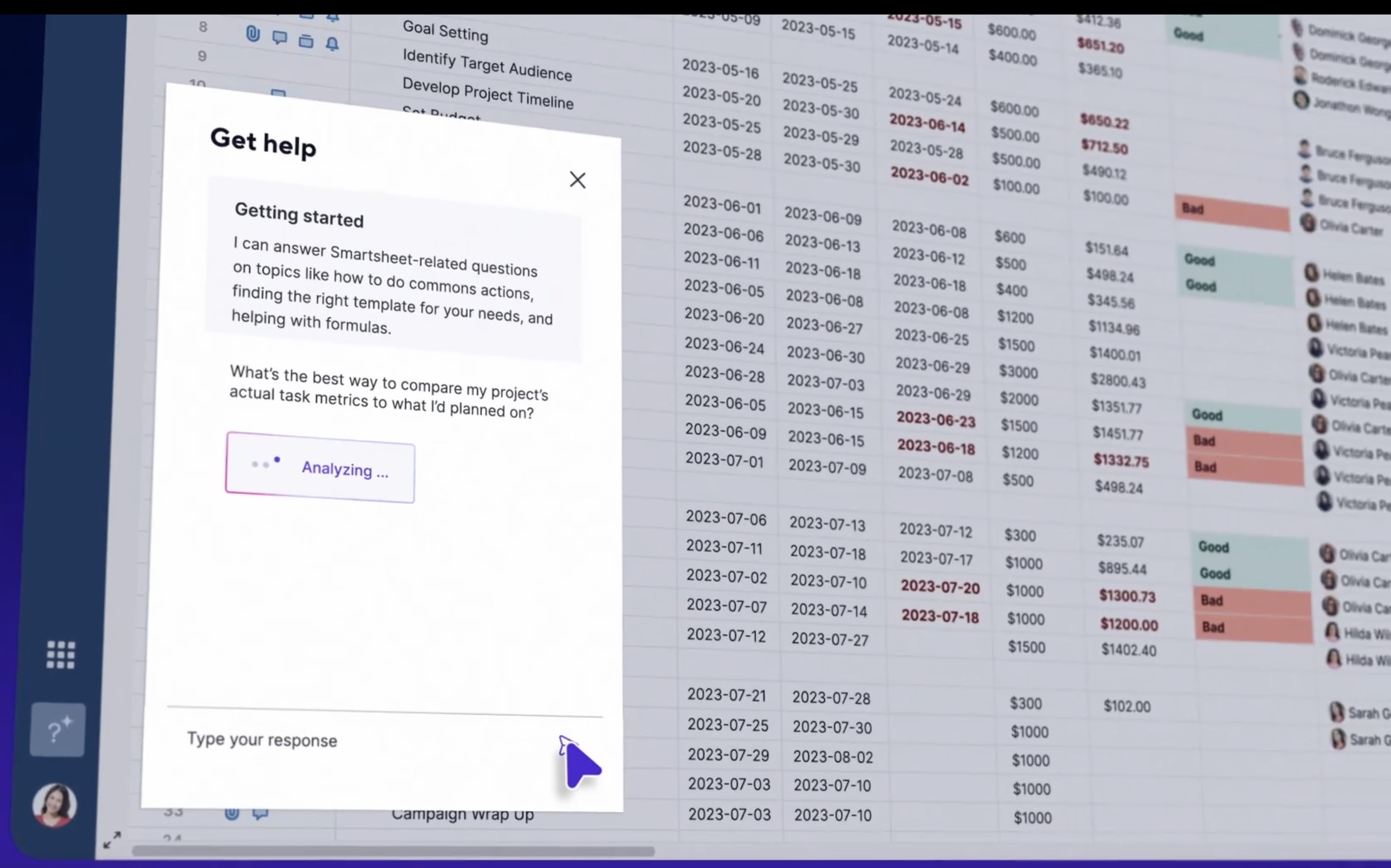 Soporte de Smartsheet