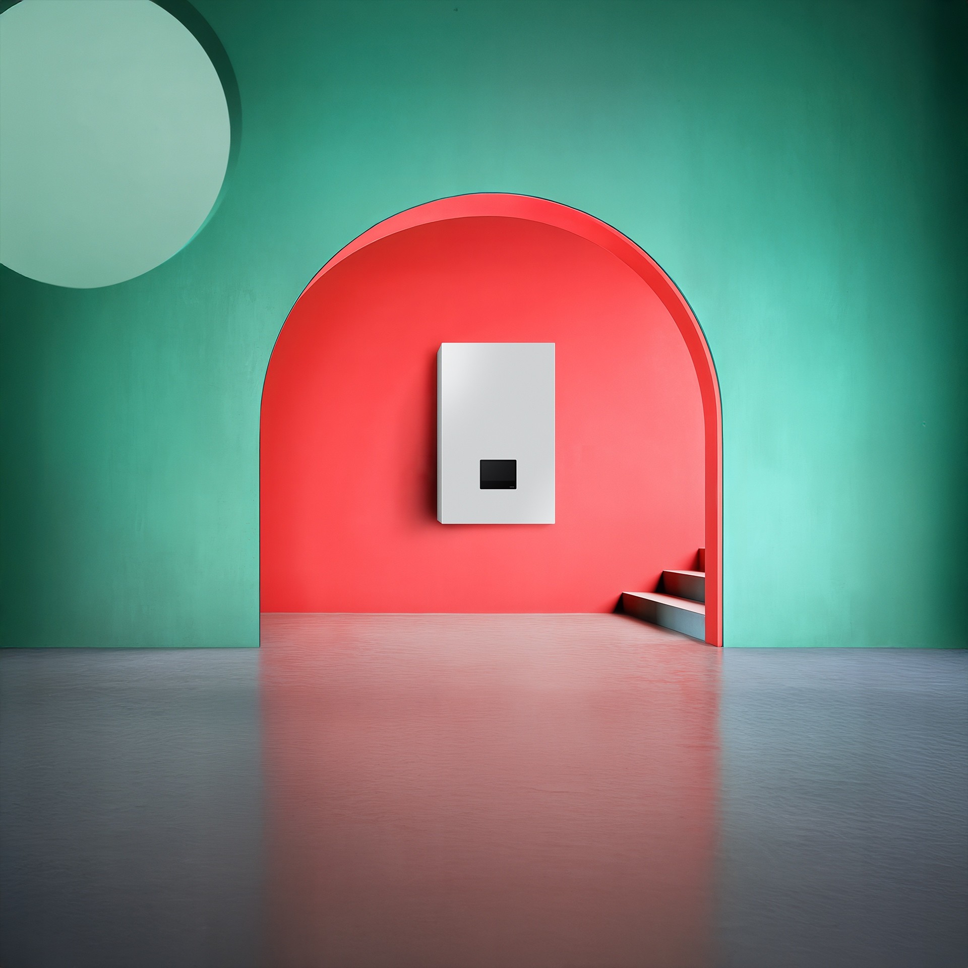 samsung climate rendered product visualization  in 3d green red space