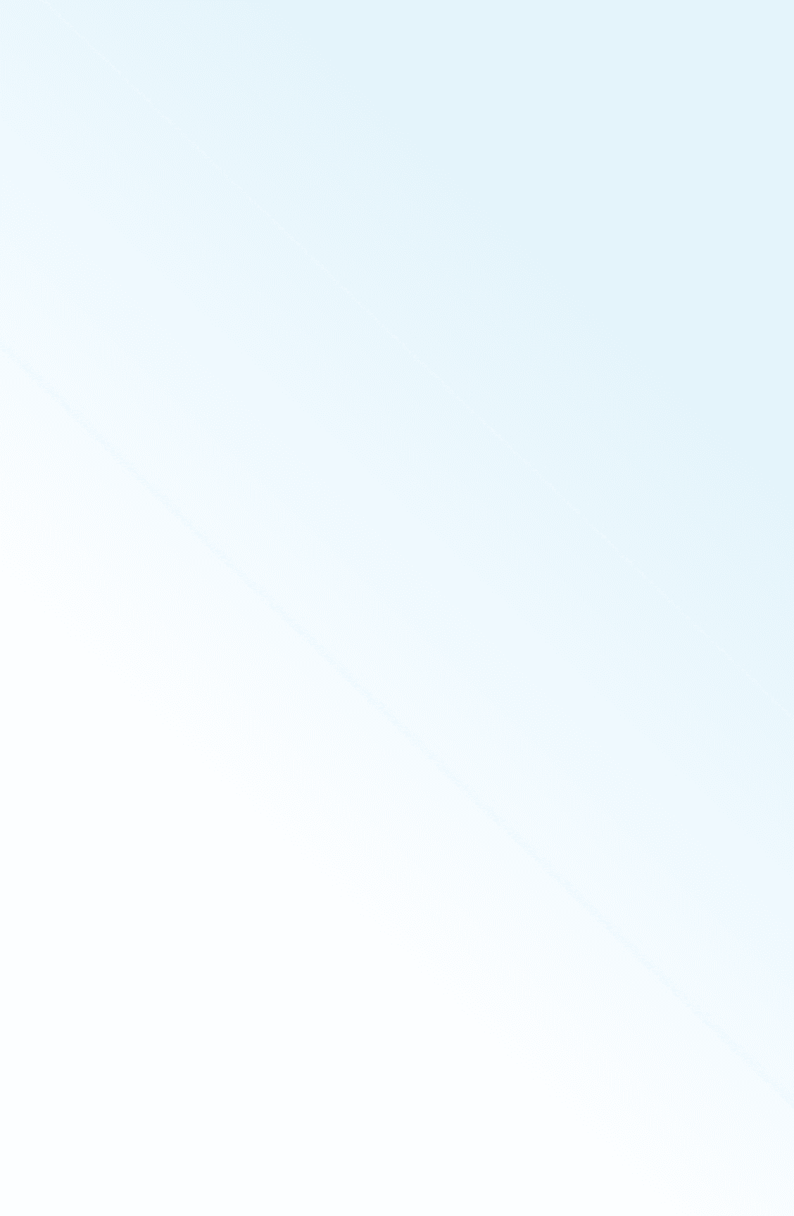 Light blue to white diagonal gradient background.