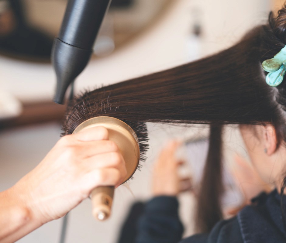 Blowout brazilian service at Del Sol Hair Studio Huntington Beach