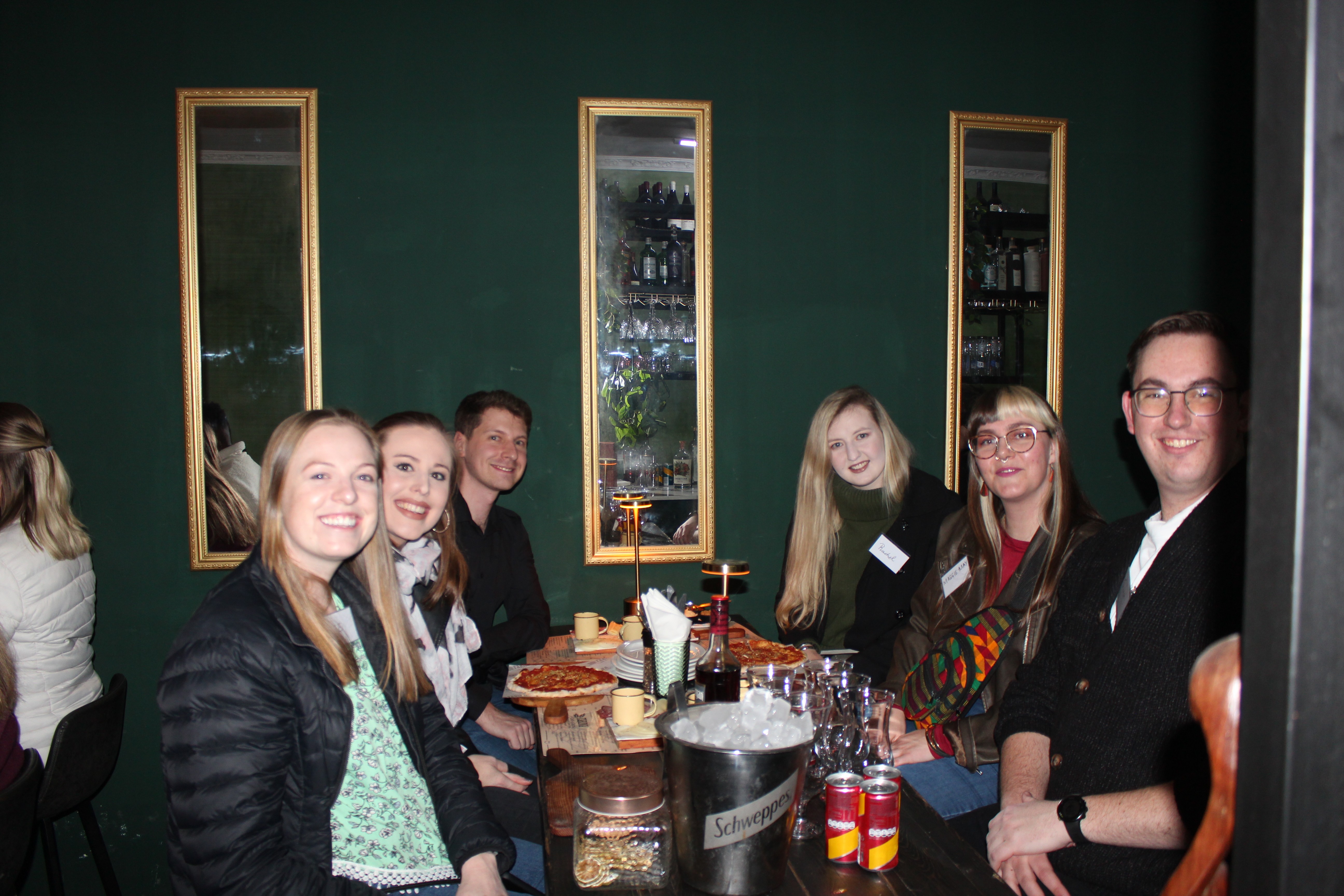 Group of people smiling