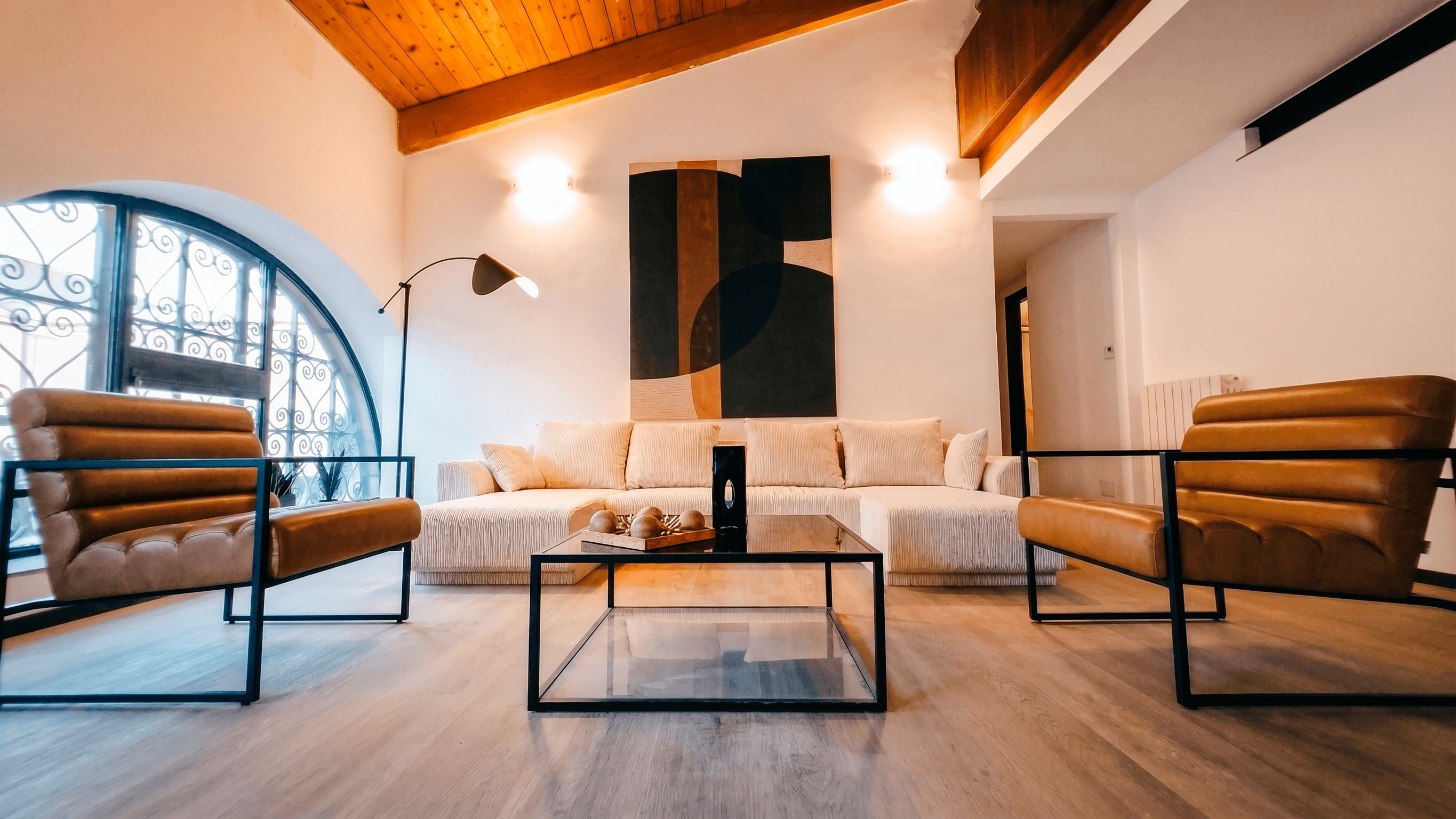 Cozy DesignD Stays apartment interior, the perfect base for a Rome weekend.