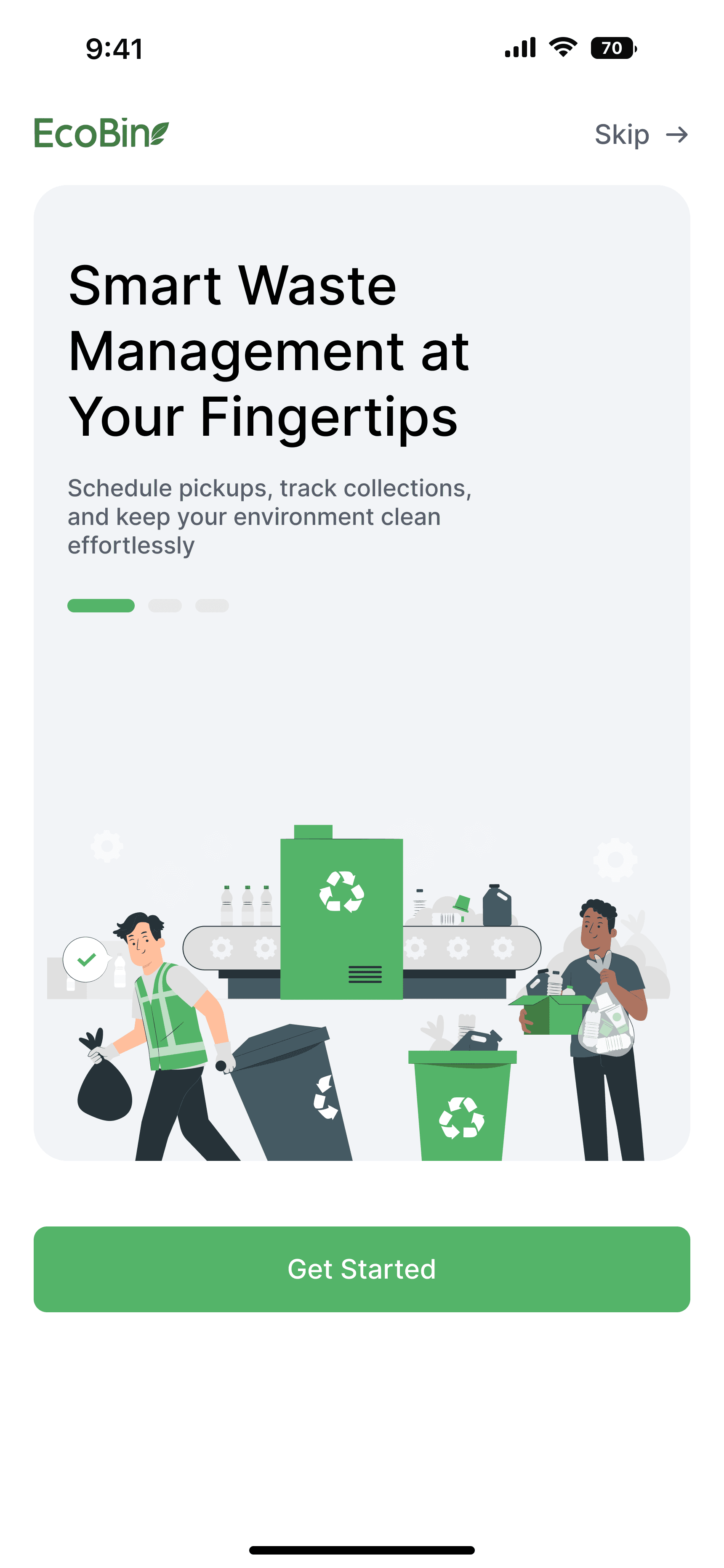 Splash & Onboarding, screen 2