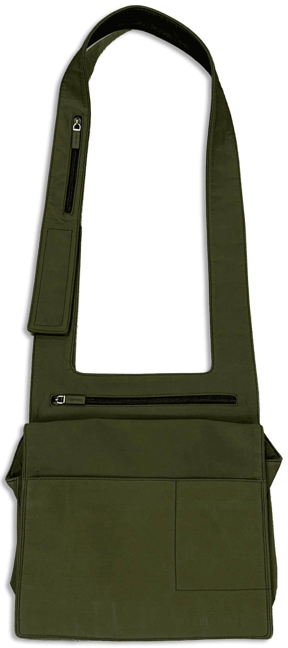 Olive Nylon Crossbody Bag