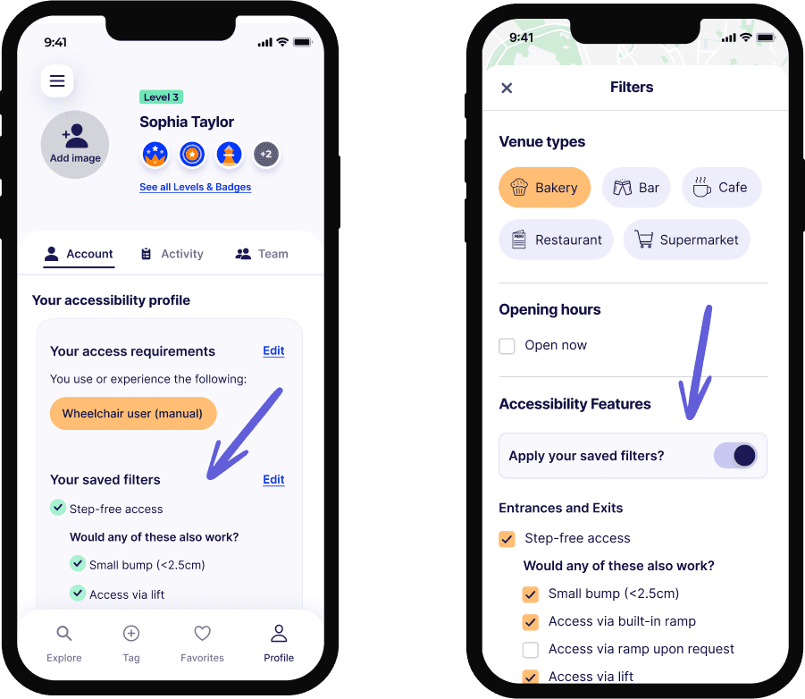 Saved Accessibility Filters - Product Update