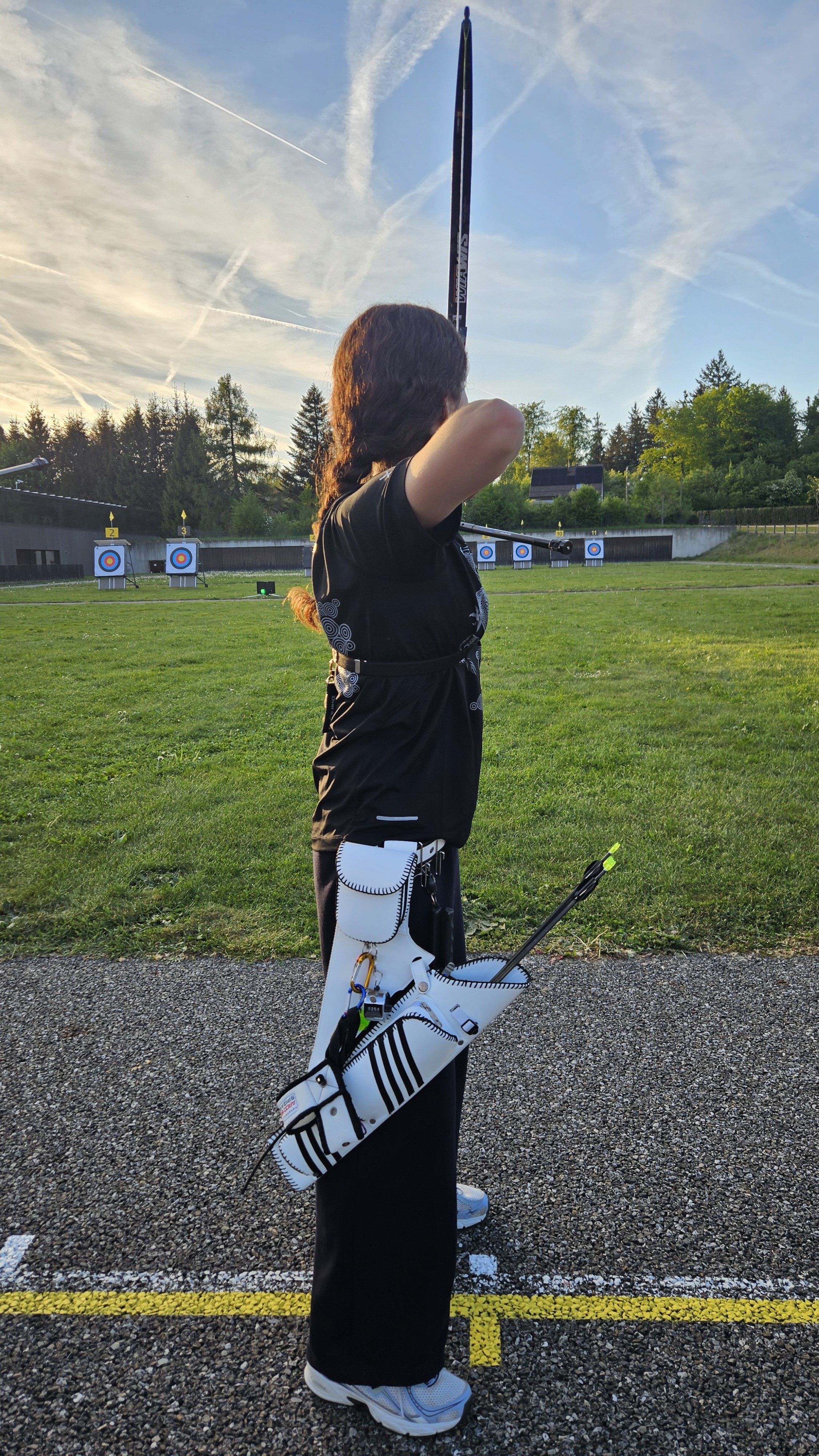 Zhara in training