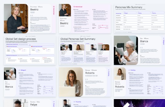 Personas e profili utente utilizzati durante la fase di ricerca.