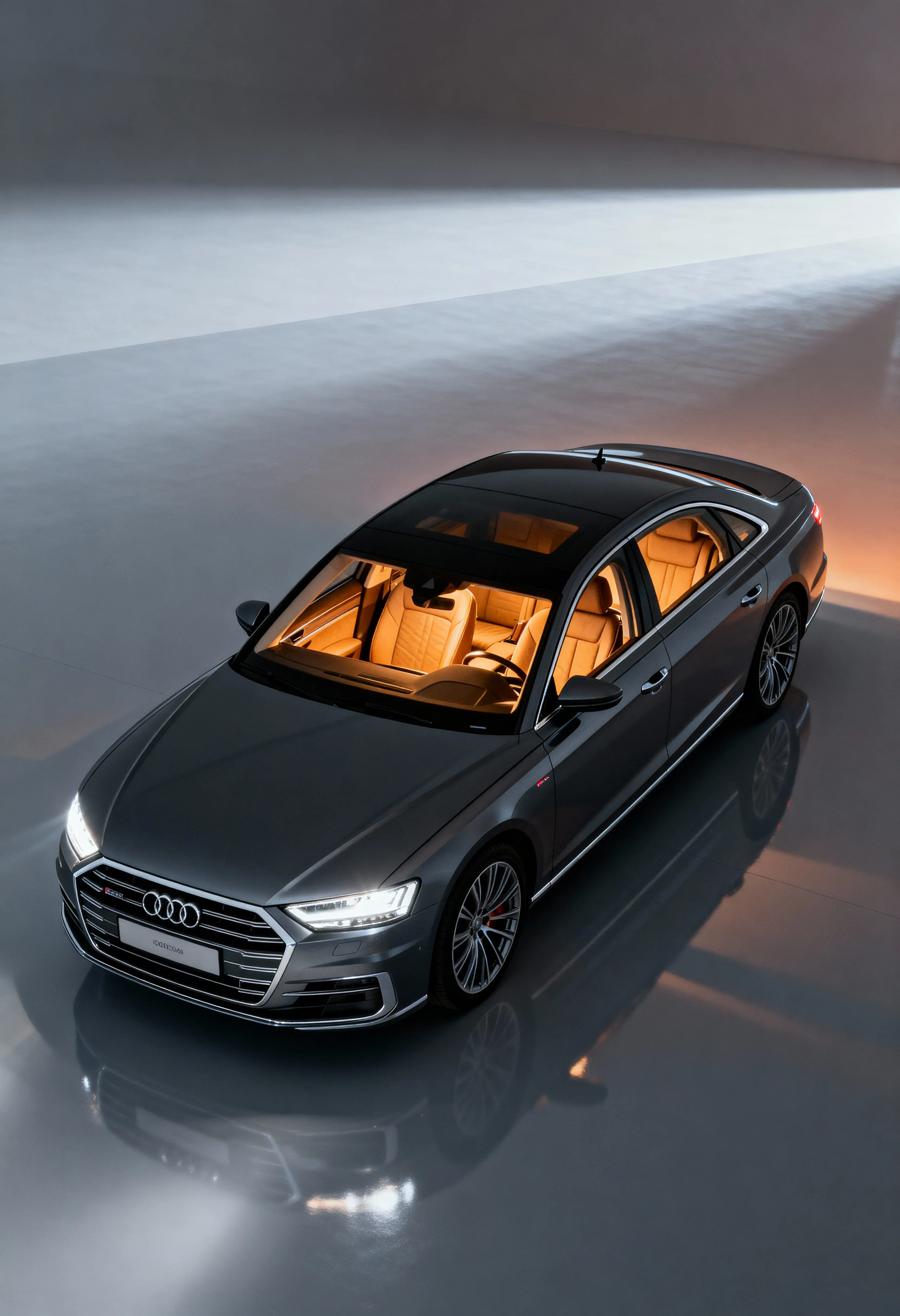 High-rise office building with sustainable design features