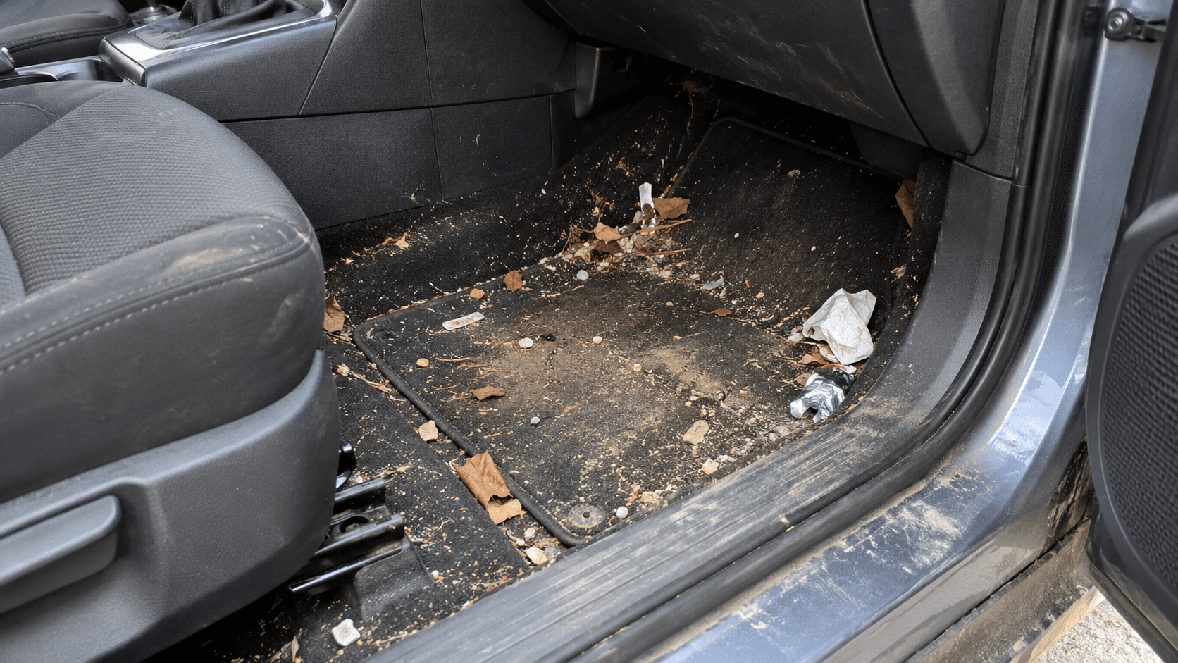 Interior Detailing before