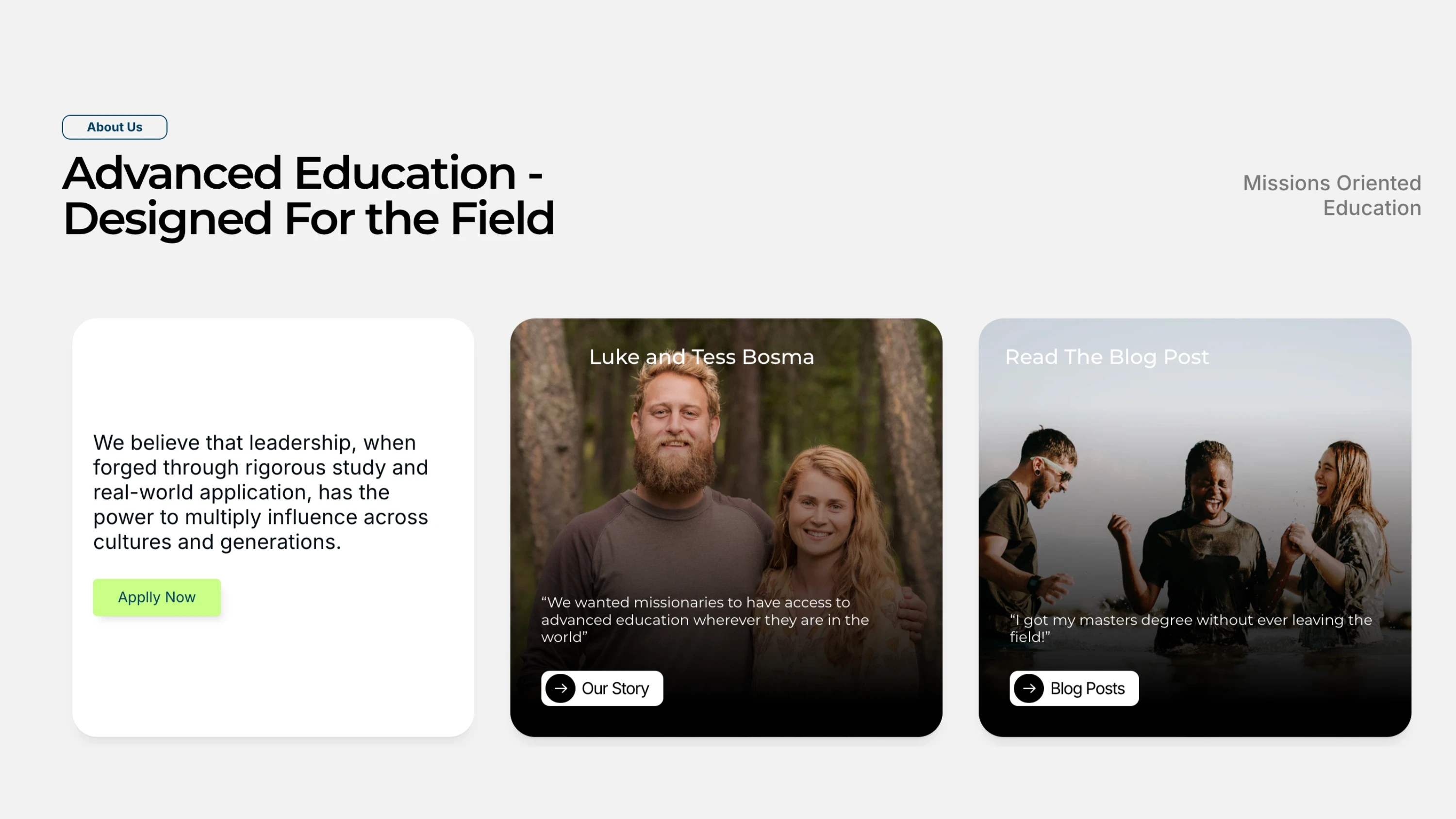 Preview of a client project