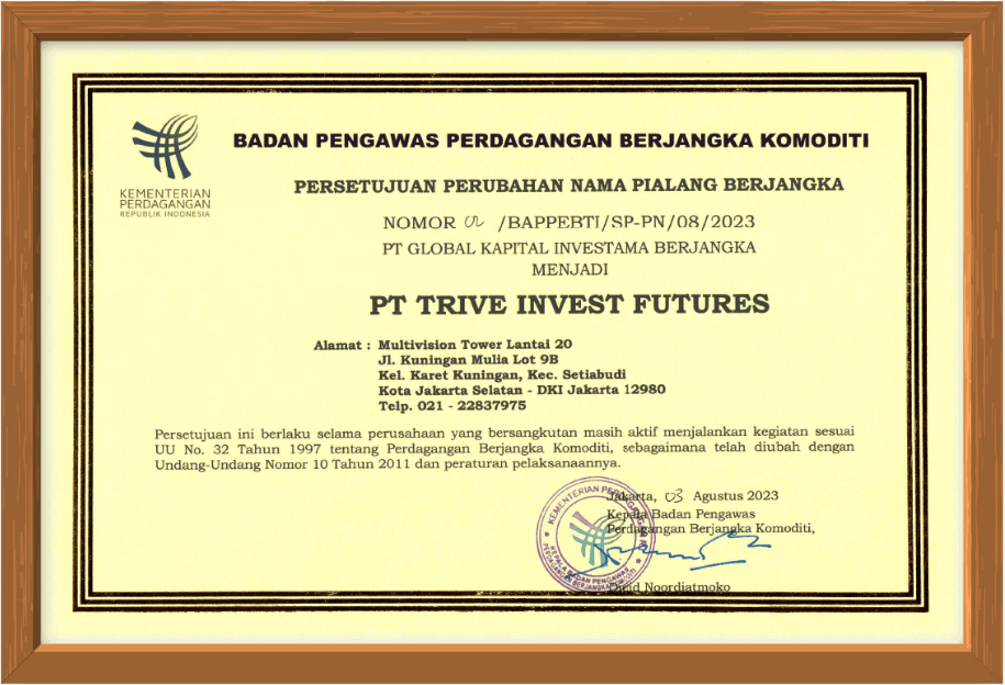 Izin Usaha Pialang berjangka