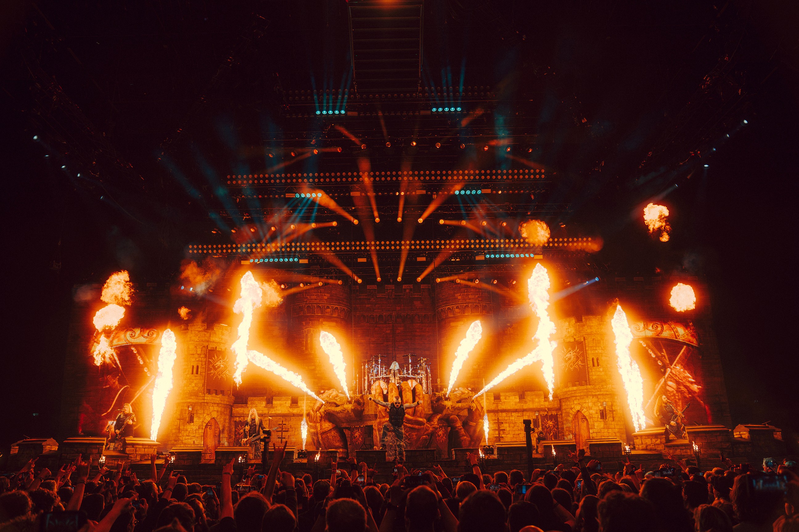 Full view of the stage for Sabaton Legendary Tour