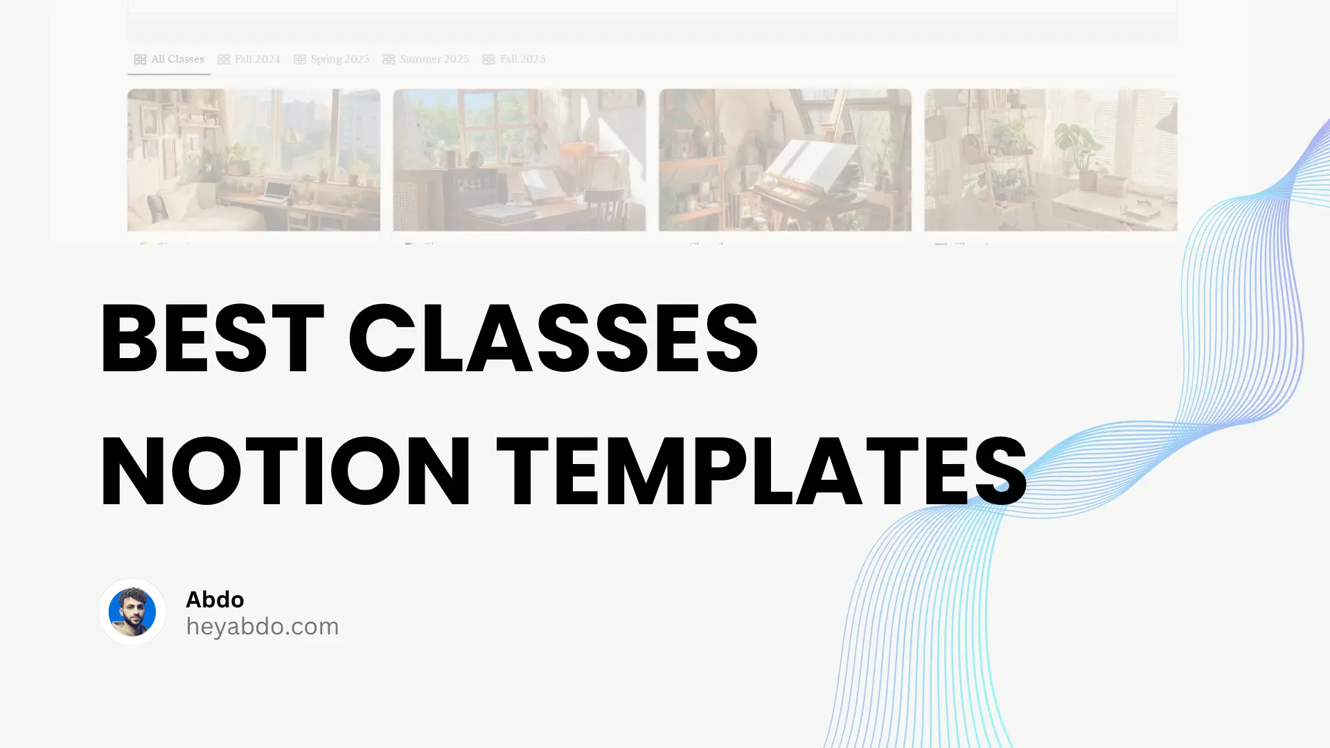 classes notion templates