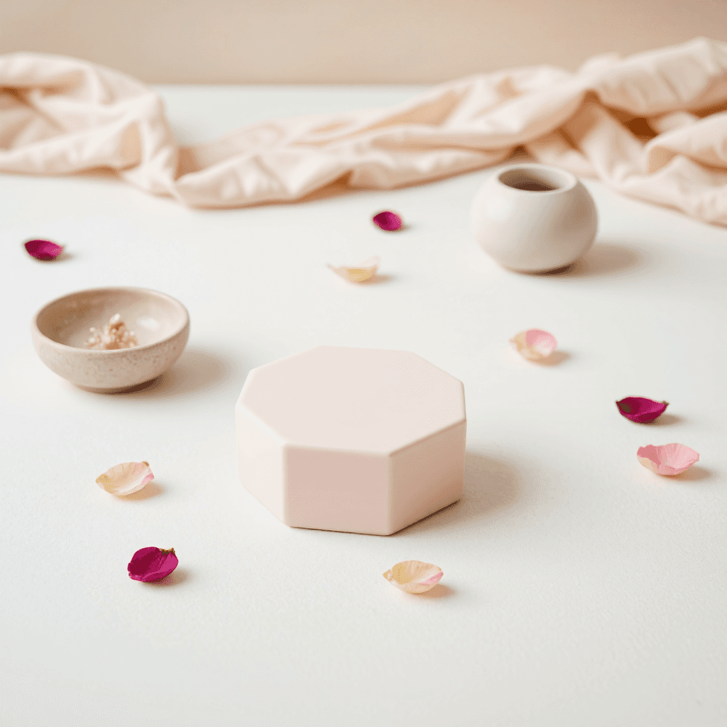 product photography of hexagonal shape