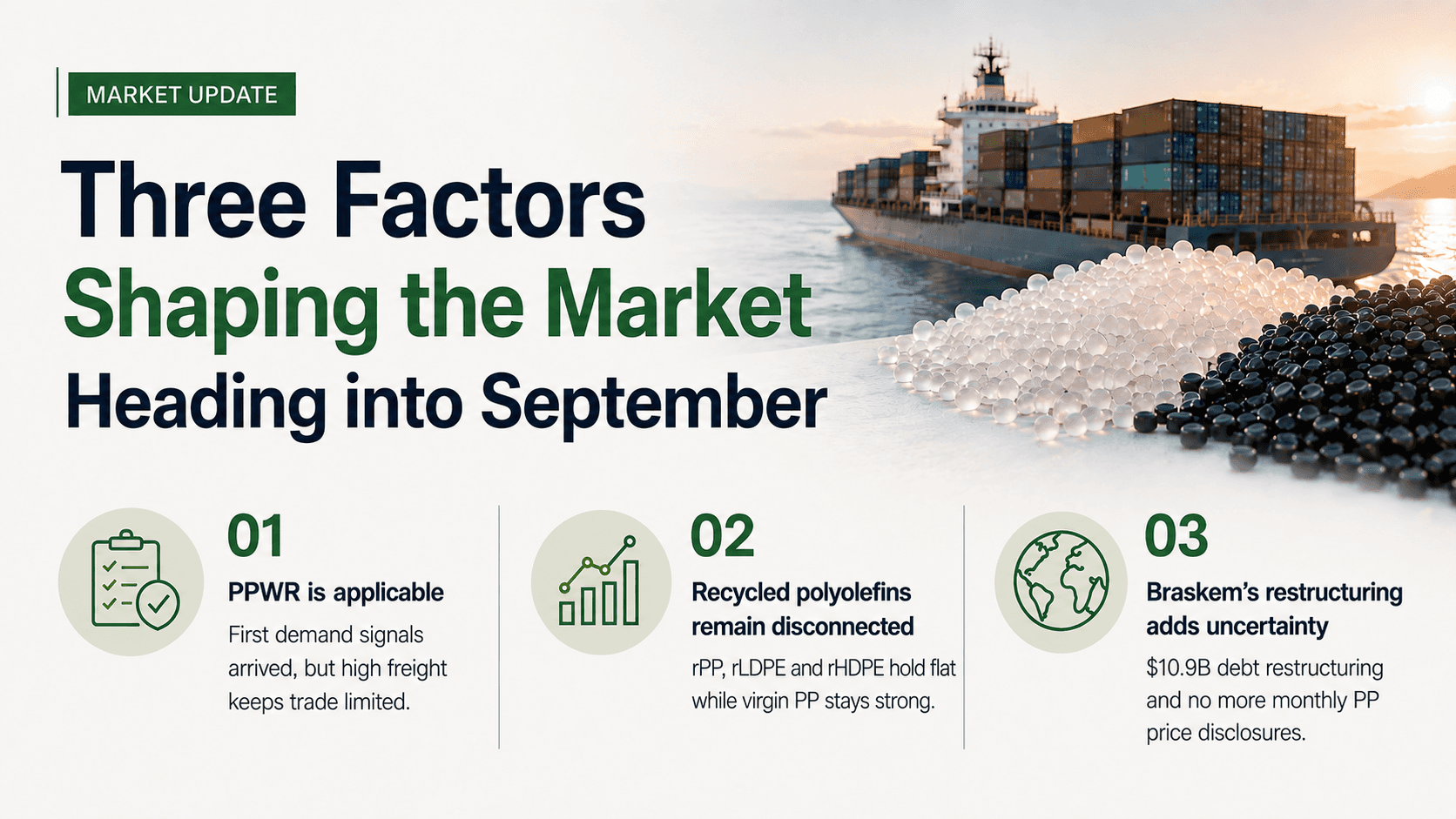 Three factors shaping the recycled plastics market heading into September 2026