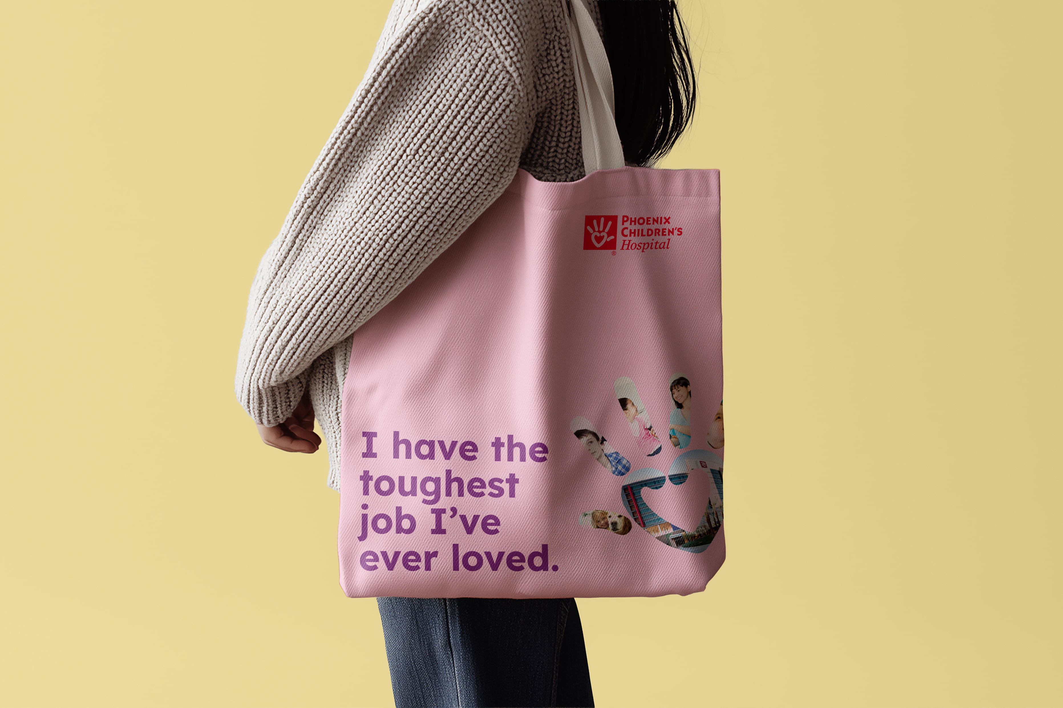 Phoenix Children's Hospital Employer Brand Example of website on tablet