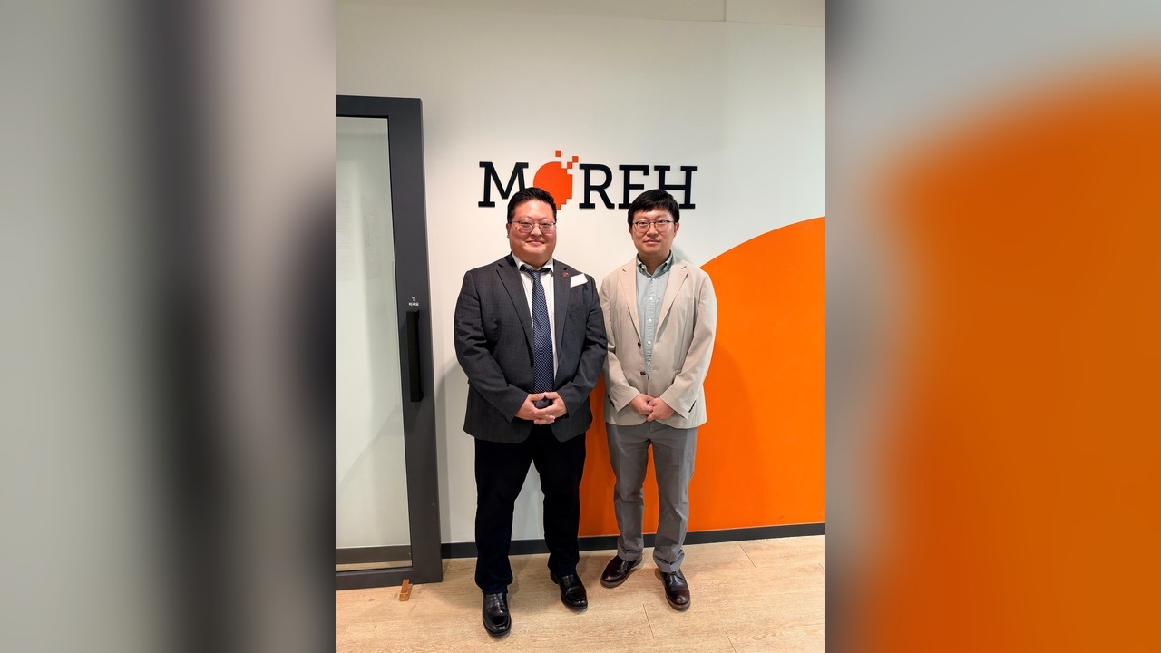 Linkplus founder Ben Ahn at the Seoul office of AI company MOREH