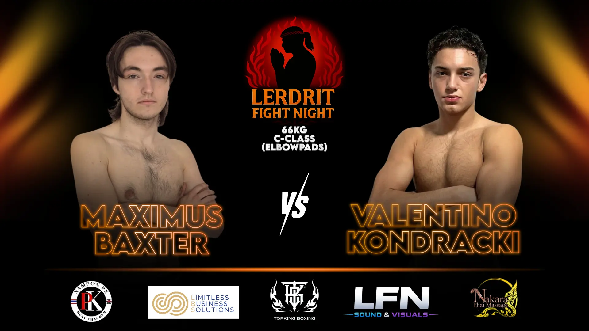 Maximus Baxter vs Valentino Kondra | Lerdrit Fight Night