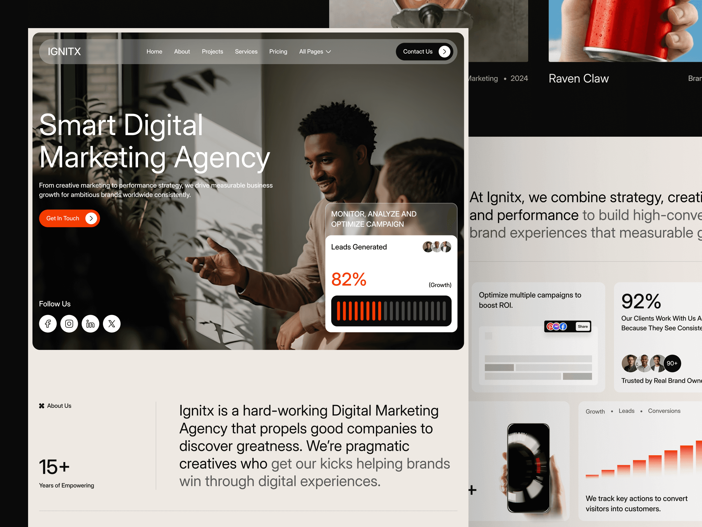 framer business consultancy website