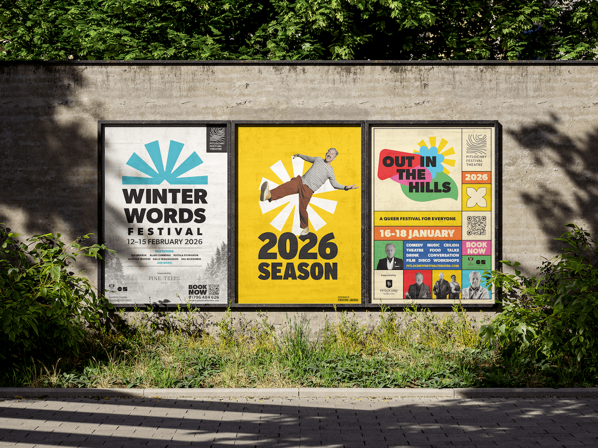 Campaign design by S+Co for Pitlochry Festival Theatre