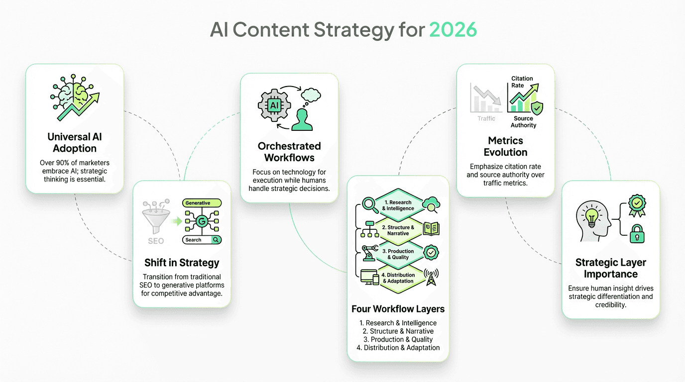 Ai content strategy for 2026 what teams need to change now