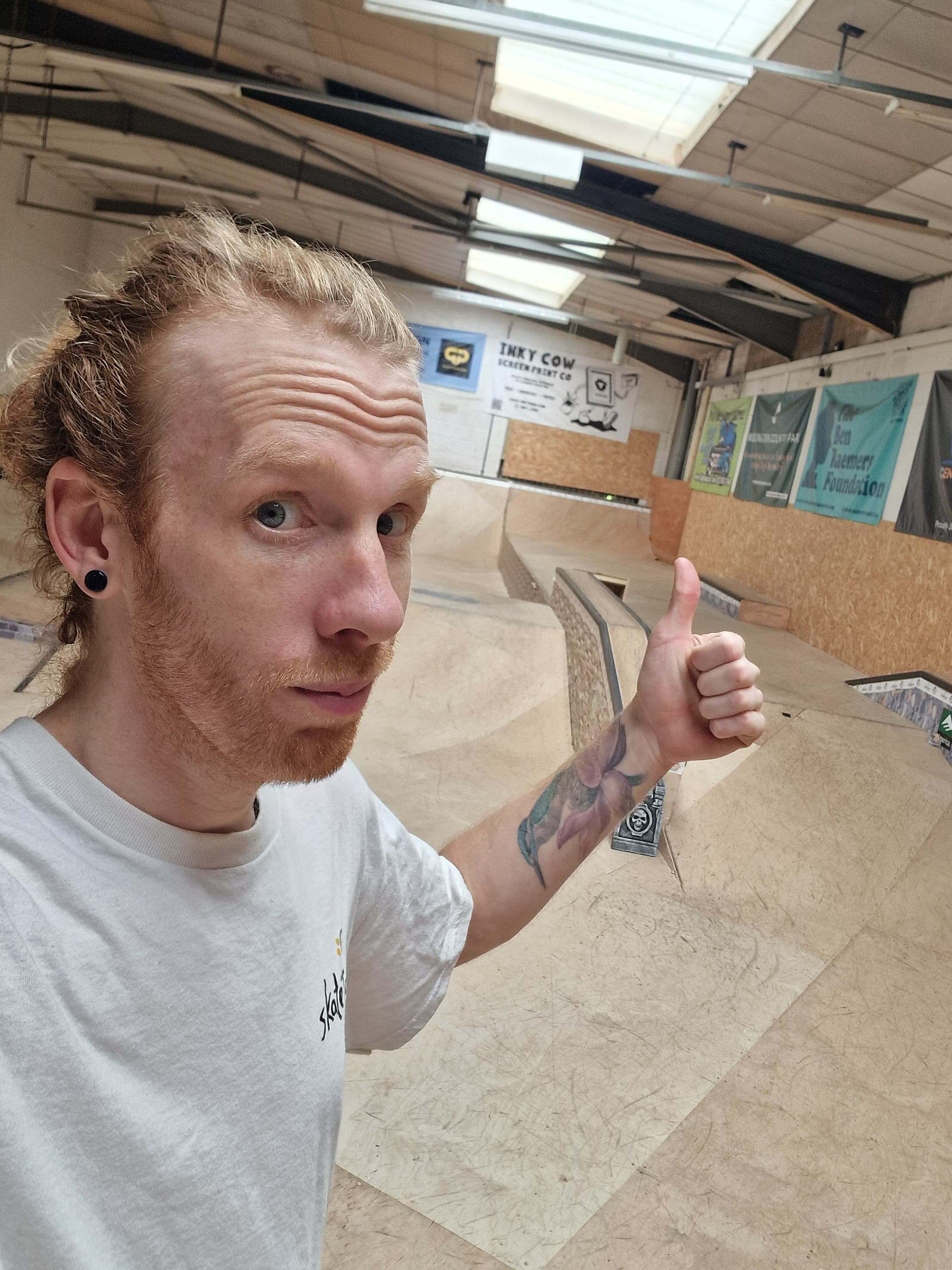 John – team rider at The Skate Farm indoor skatepark in Haywards Heath