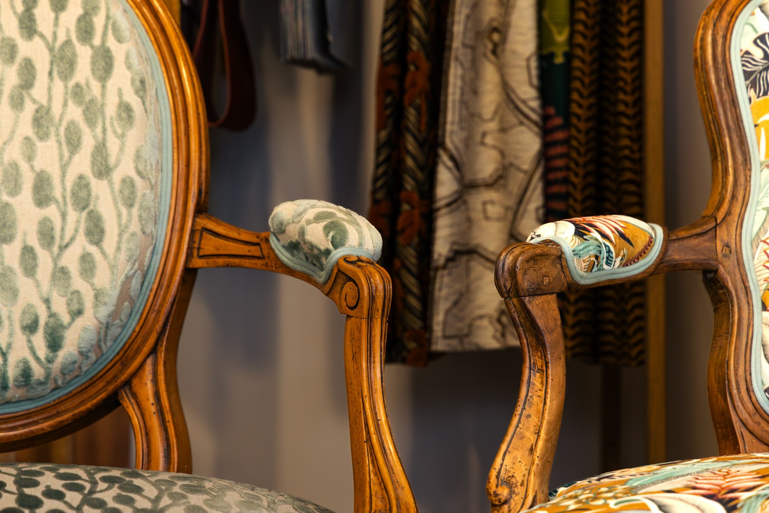 Modern curved staircase with warm ambient lighting