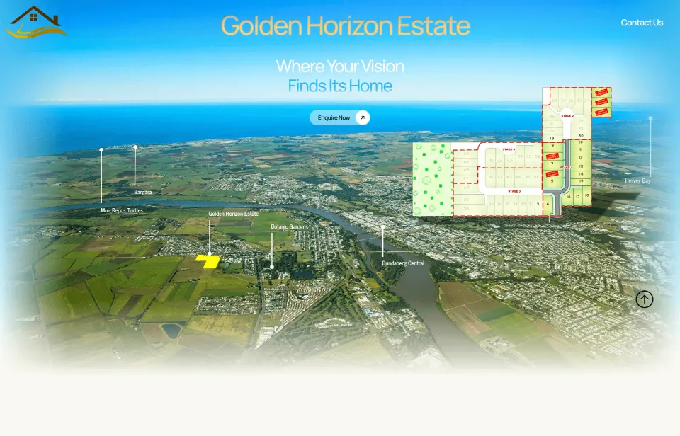 Golden Horizon Estate client website preview
